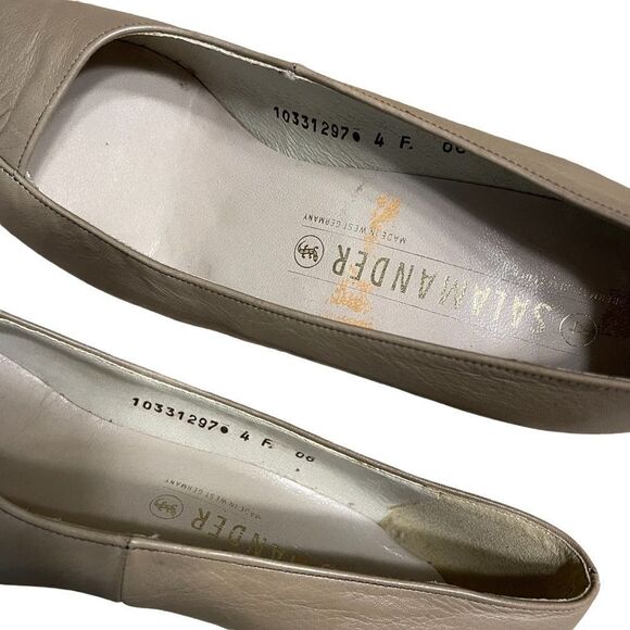 Vintage 70s beige leather pumps - Salamander German Brand. US 6.5 - Picture 7 of 13